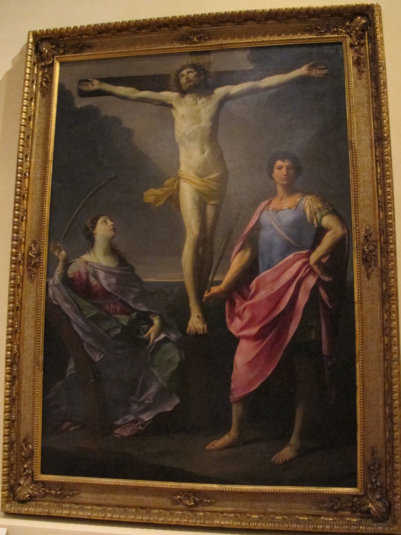 Cristo crocifisso tra i Santi Caterina d'Alessandria e Giulio (dipinto) di 