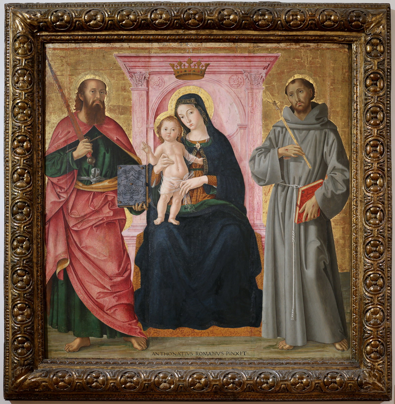 Madonna and Child Enthroned with Saints Paul and Francis
