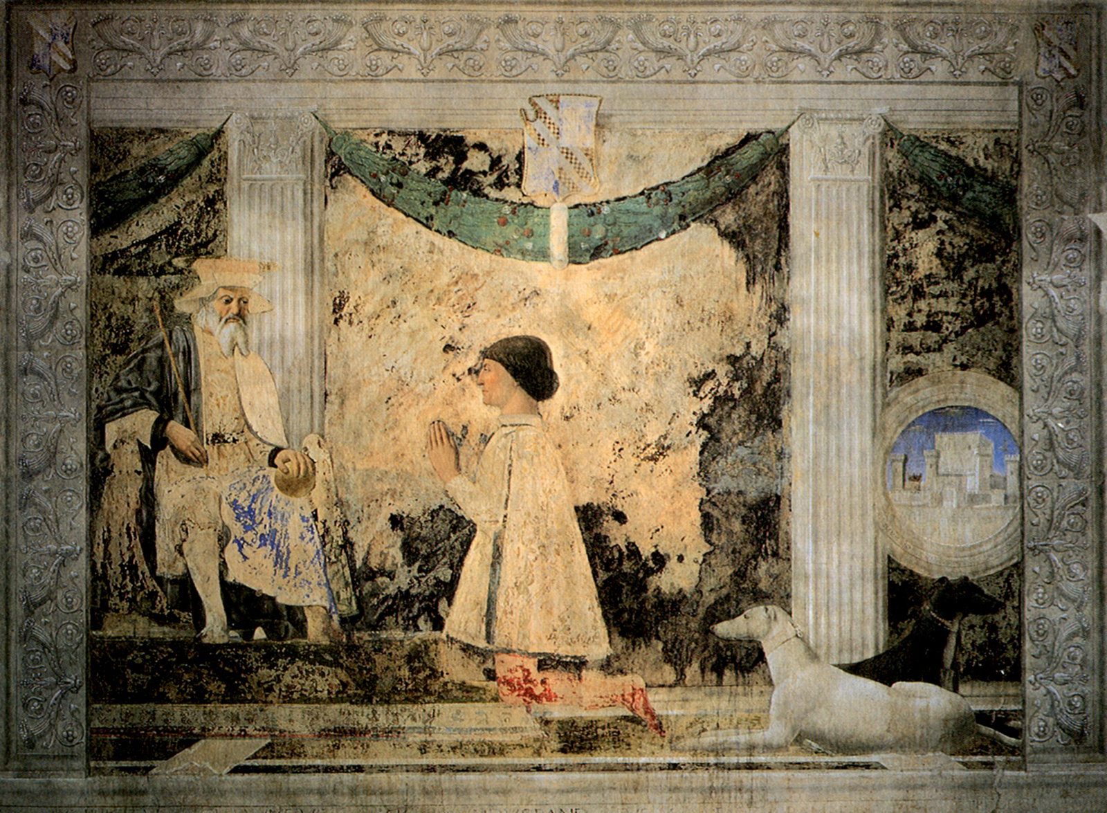 Sigismondo Pandolfo Malatesta in preghiera davanti a san Sigismondo