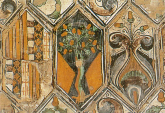 Ceramica di deruta, piastrelle della cappella basso della rovere