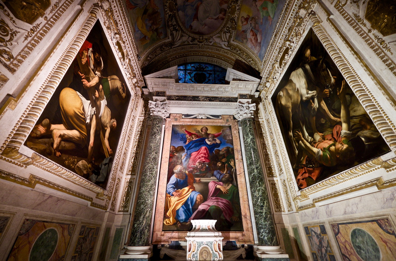 Annibale Carracci e Caravaggio, Cappella Cerasi