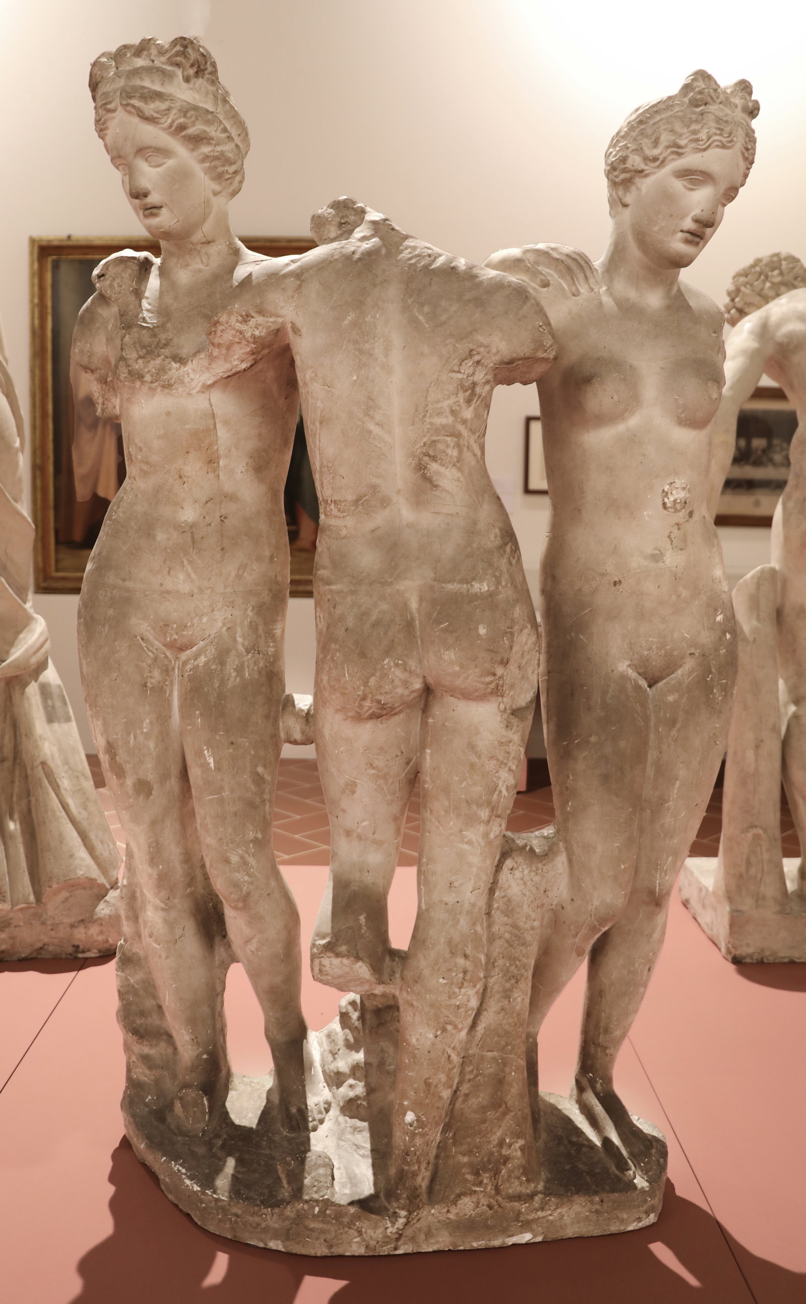 Calco delle tre grazie, in gesso, 1800-50 ca. 01