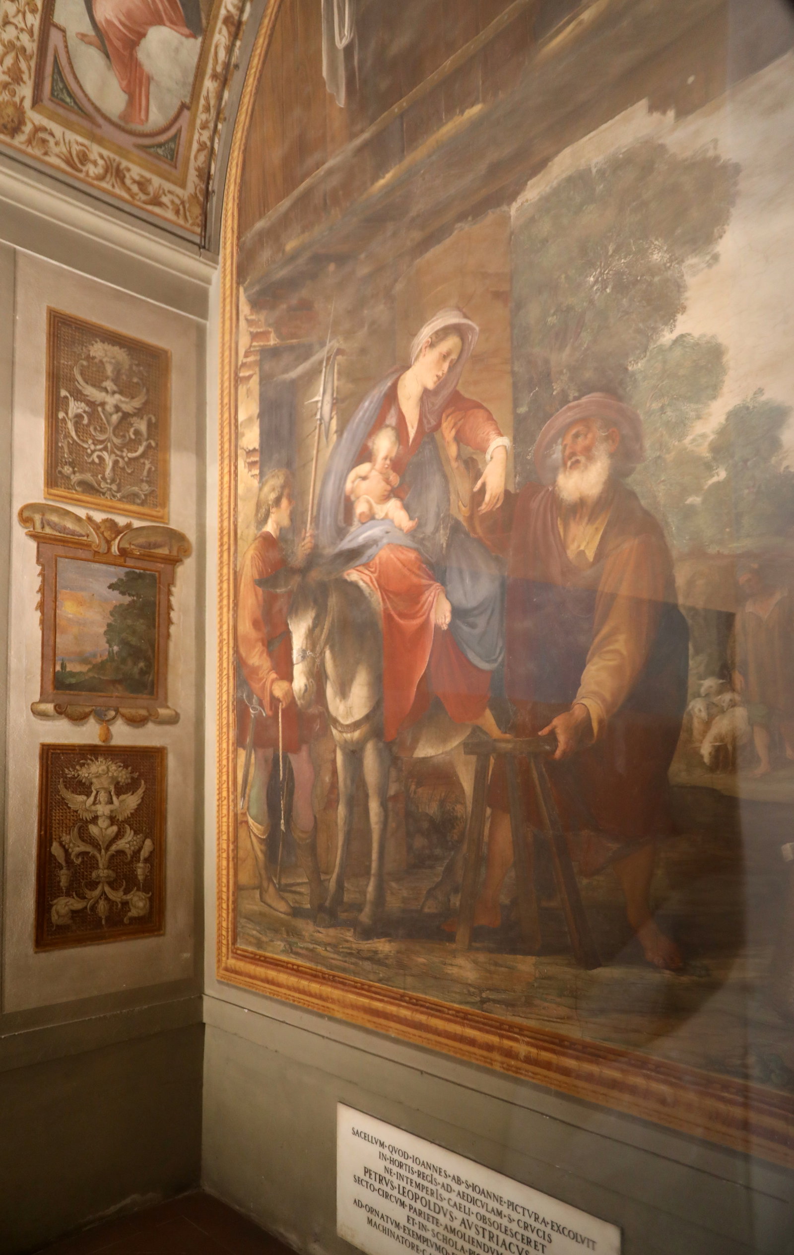 Firenze, accademia di belle arti, cappella del monastero della crocetta, affresc