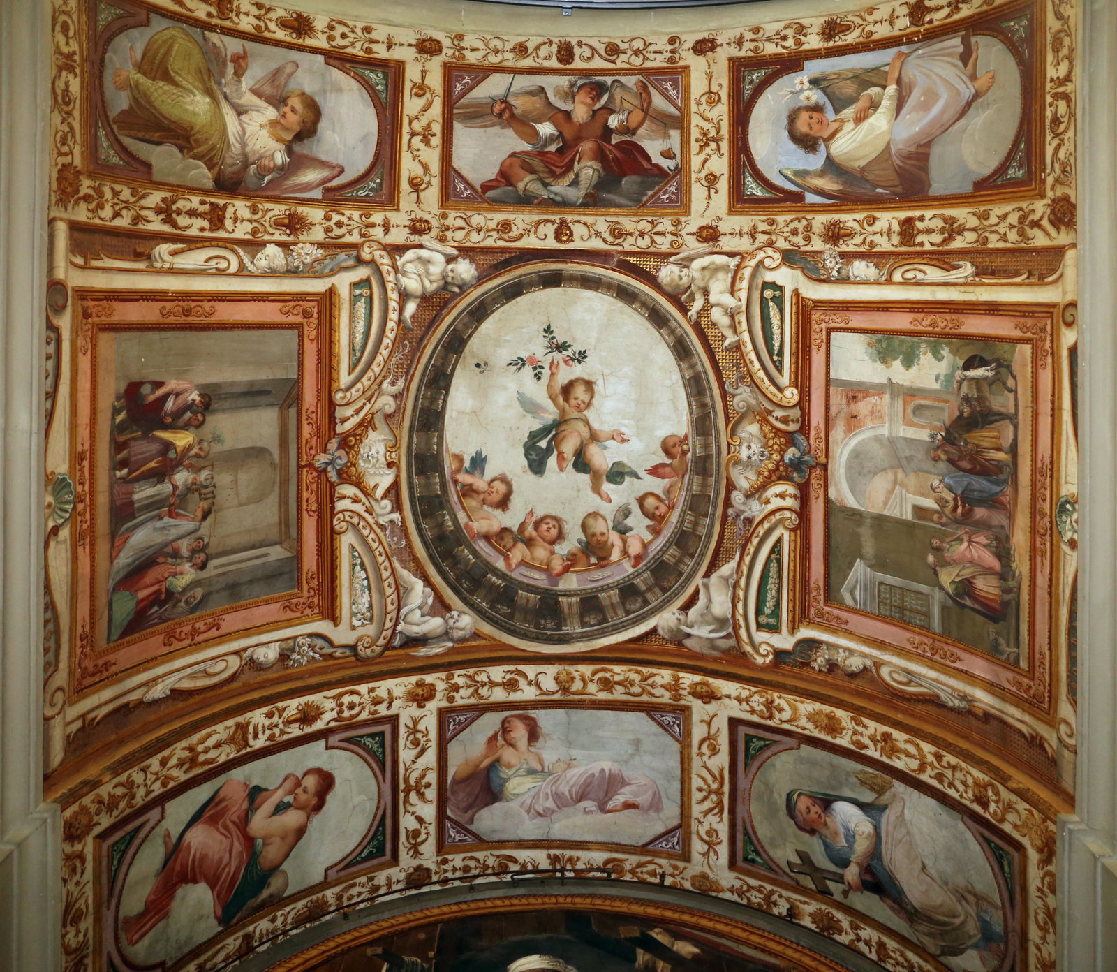 Gdsg, cappella della crocetta, 1621 ca., volta 01