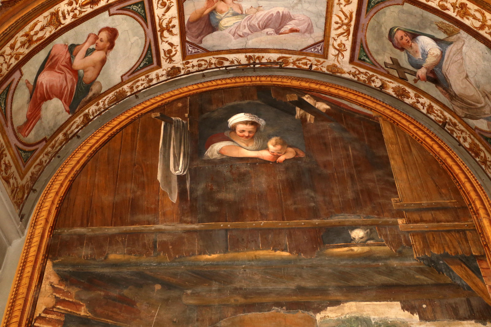 Gdsg, cappella della crocetta, 1621 ca. fuga in egitto 02