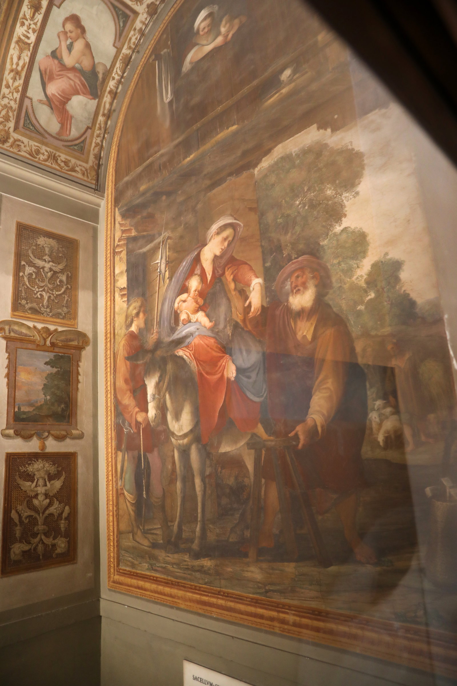 Firenze, accademia di belle arti, cappella del monastero della crocetta, affresc