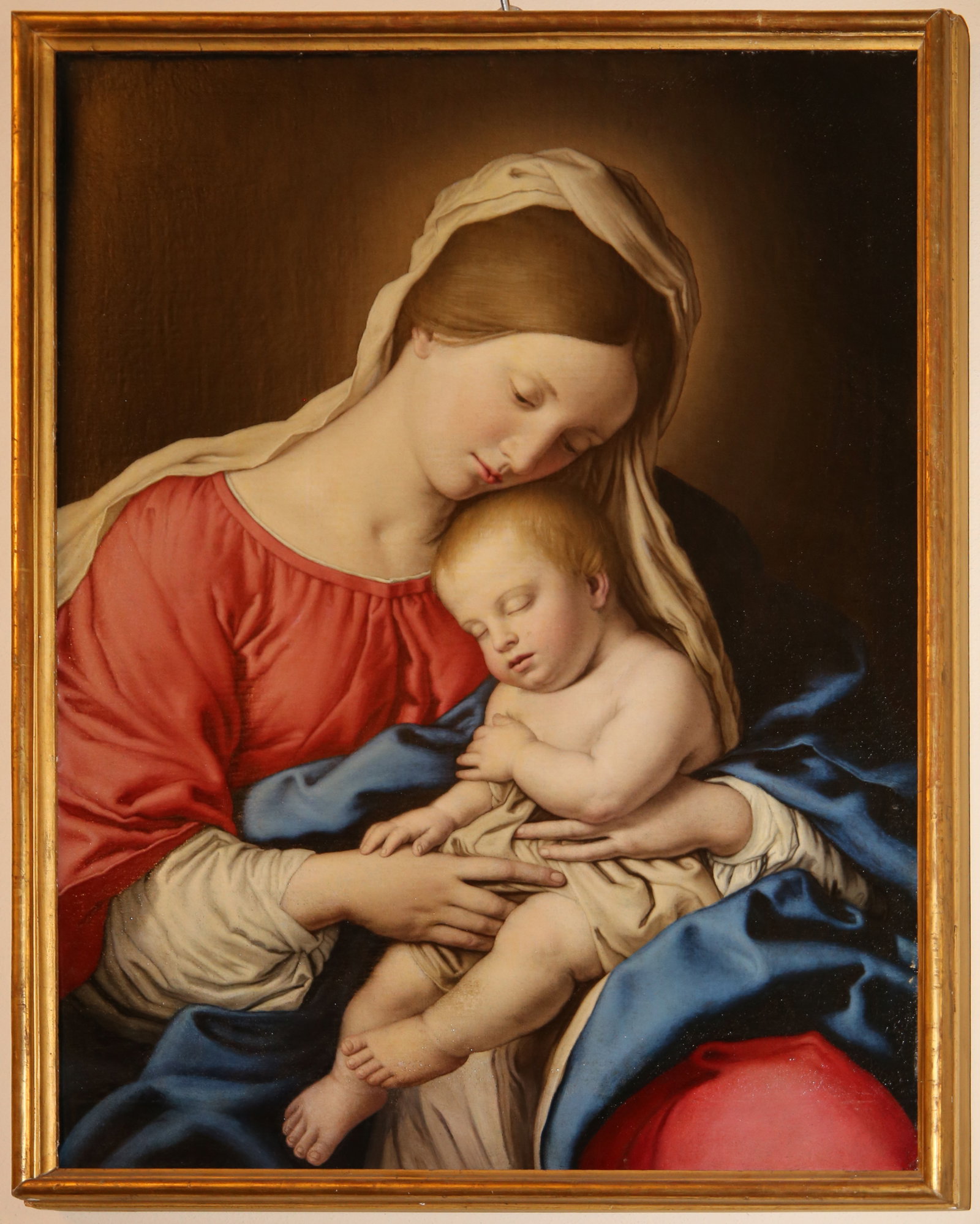 Sassoferrato, madonna col bambino, 1650 ca. (arezzo)