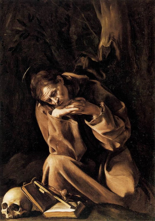 San Francesco in meditazione Public domain