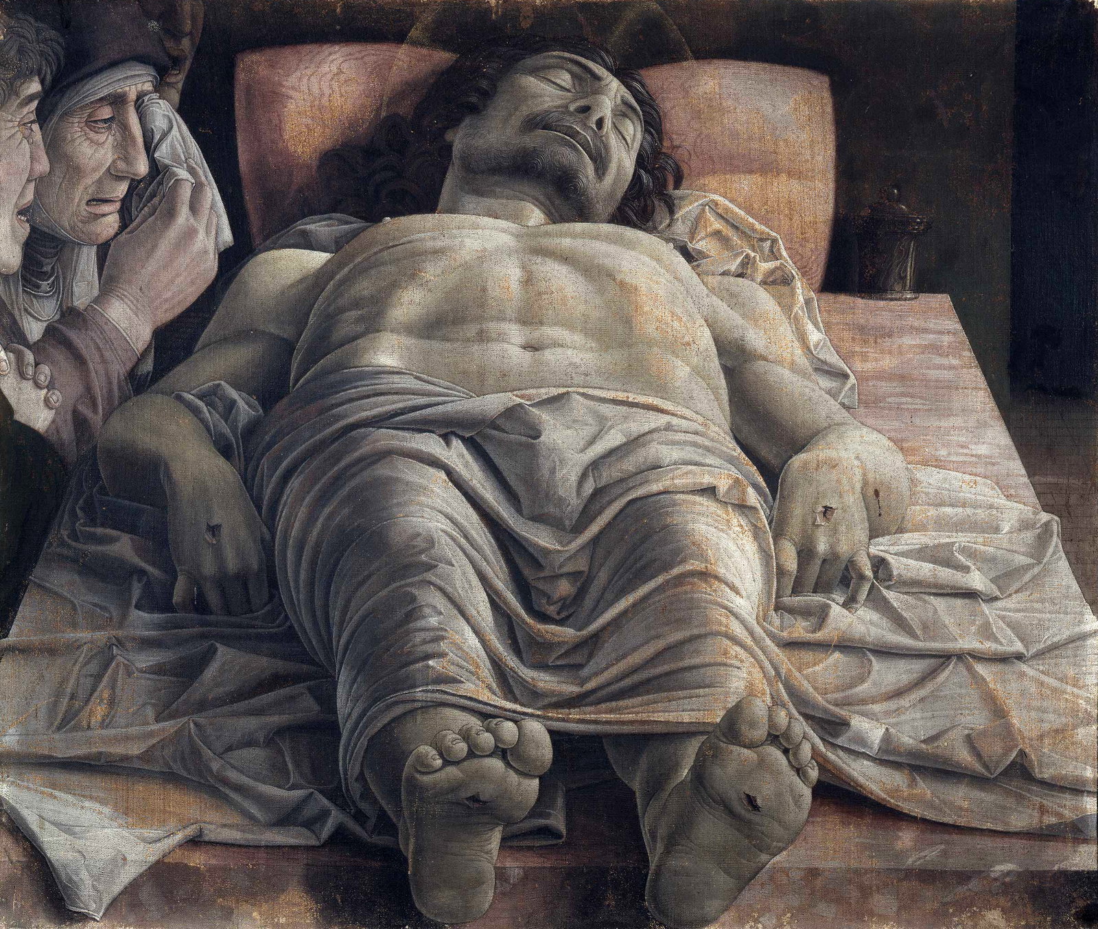 Cristo morto nel sepolcro e tre dolenti, compianto sul Cristo morto (dipinto) by