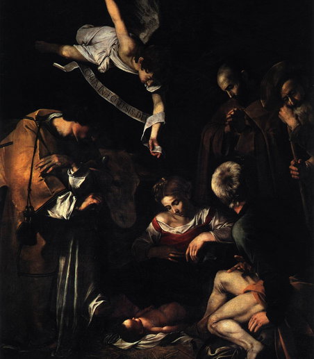 Natività con i santi Lorenzo e Francesco d'Assisi
