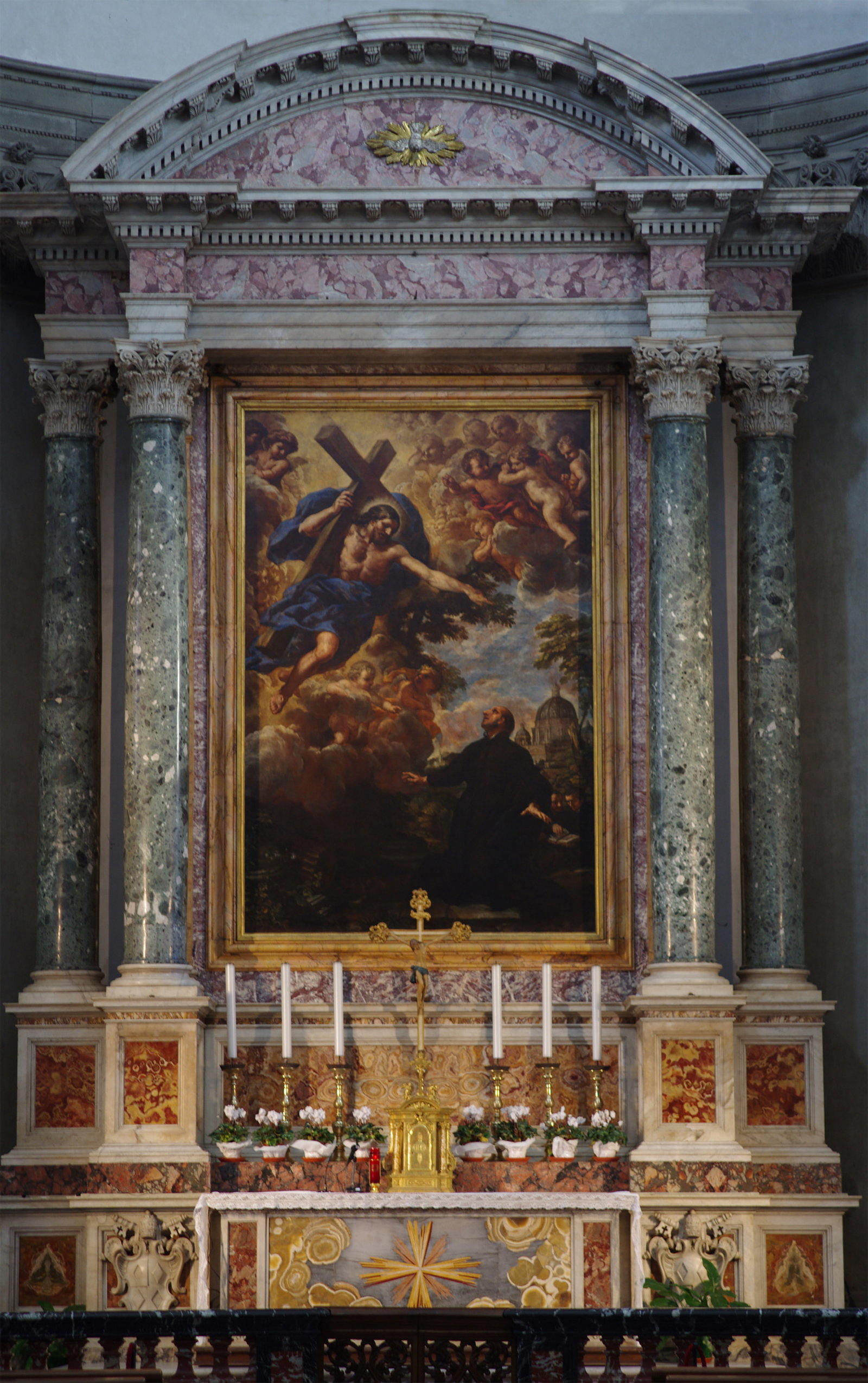 Stemma papale (altare maggiore) di Bernini Gian Lorenzo (sec. XVII)