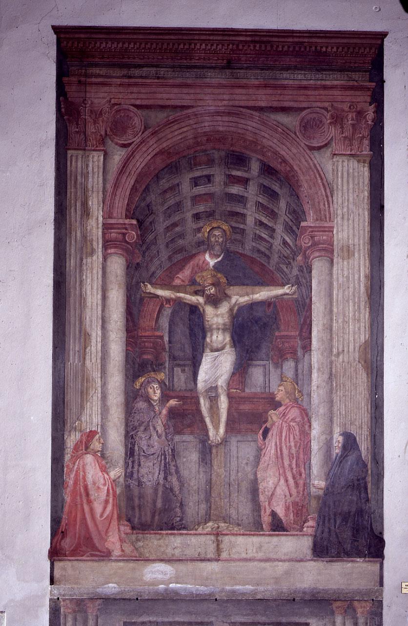 Trinit&agrave; con la Madonna, San Giovanni Evangelista e donatori (dipinto) di 