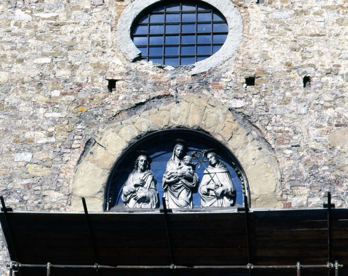 Madonna con Bambino e Santi (rilievo) di Della Robbia Giovanni (sec. XVI)