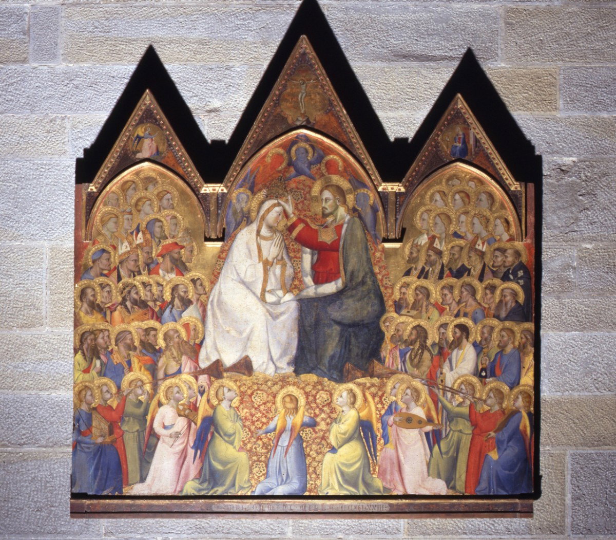 Incoronazione di Maria Vergine, Annunciazione, Crocifisso (dipinto) di Giovanni 