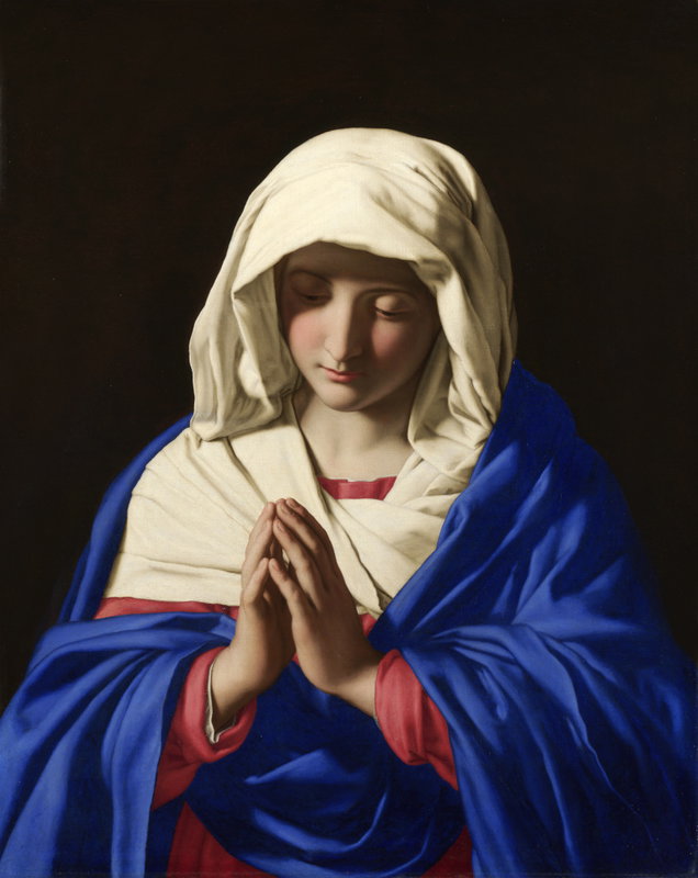 Madonna orante (dipinto) di Salvi Giovanni Battista detto Sassoferrato (sec. XVI 