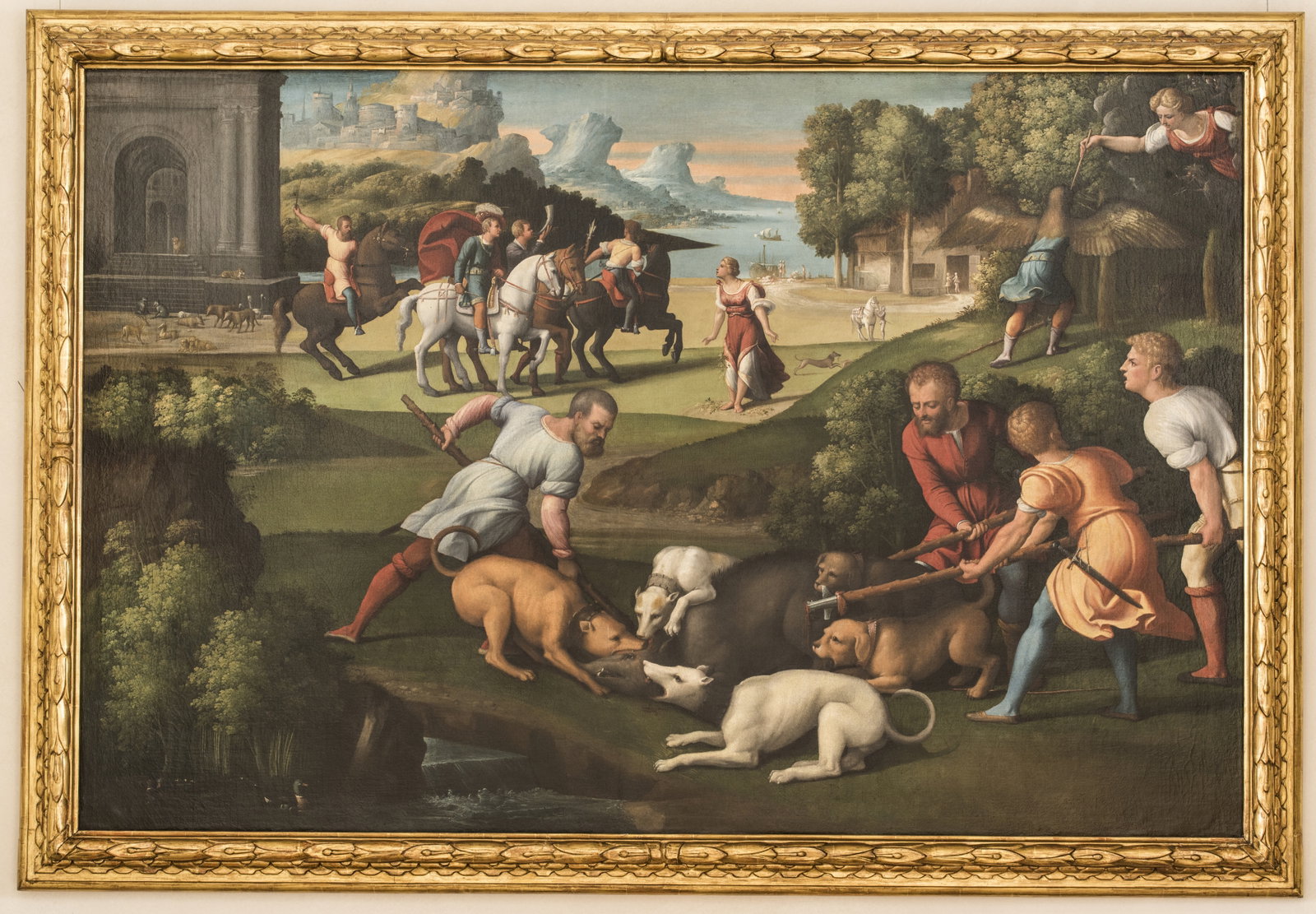 Pico trasformato in Picchio (dipinto, opera isolata) by Tisi Benvenuto detto Gar