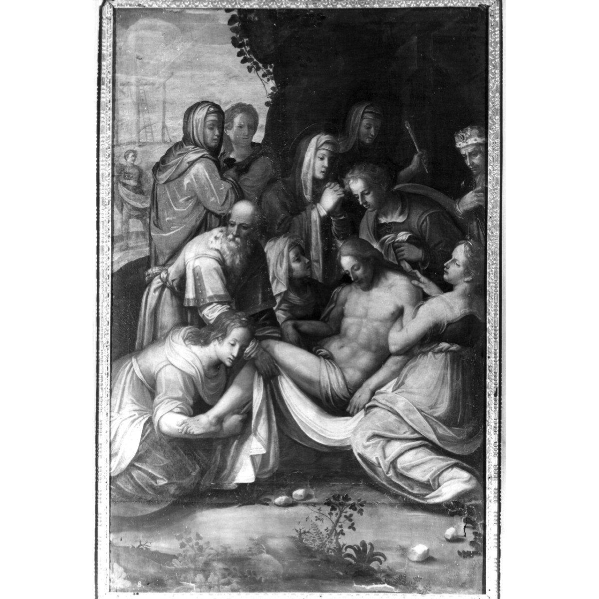 deposizione di Cristo dalla croce (dipinto) - ambito fiorentino (fine/ inizio se