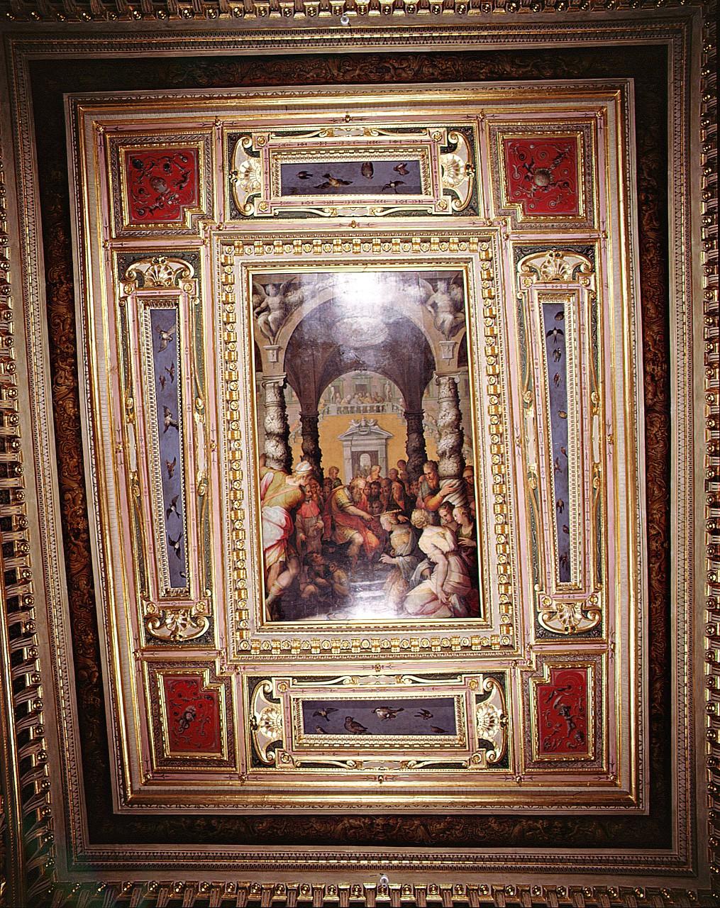 motivo decorativo (soffitto) by Vasari Giorgio (sec. XVI)