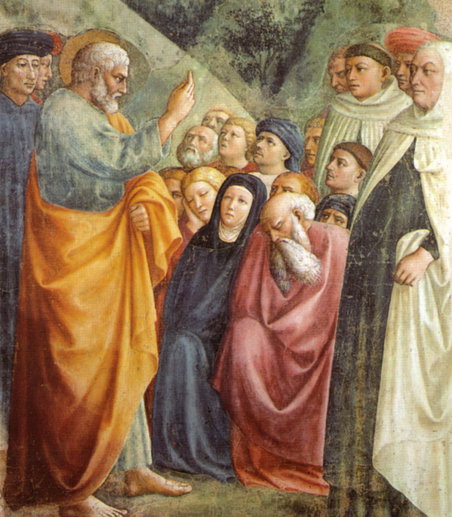 episodi della Genesi e storie della vita di san Pietro (dipinto, ciclo) di Fini Tommaso detto Masolino da Panicale, Cassai Tommaso di Ser Giovanni detto Masaccio, Lippi Filippino (sec. XV, sec. XV)
