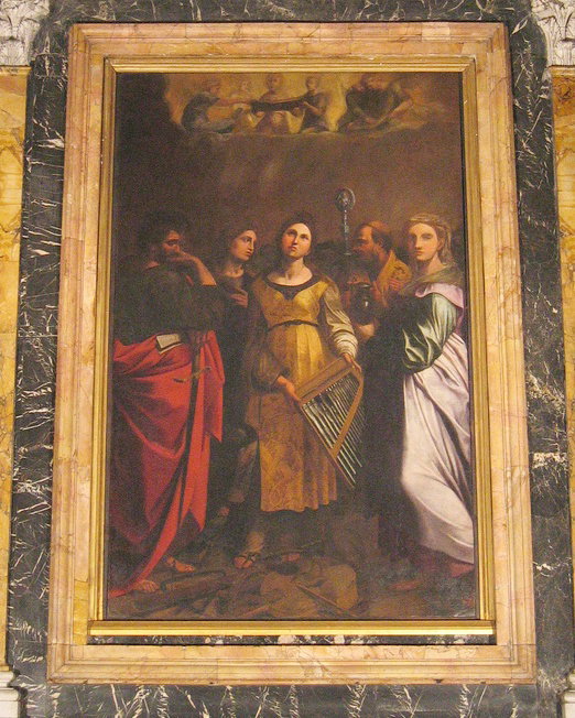 Estasi di S. Cecilia (dipinto) di Reni Guido (sec. XVII)