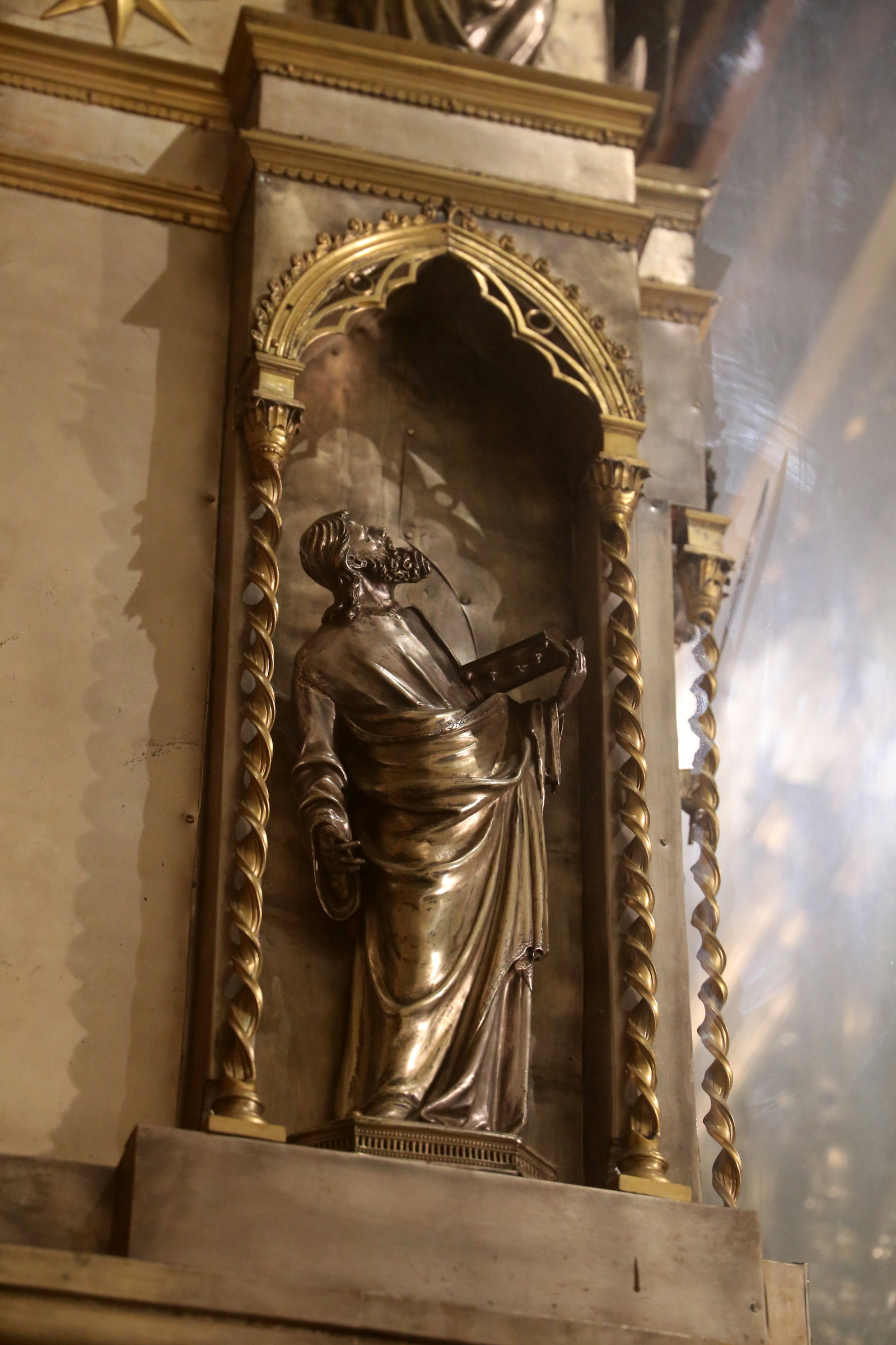 Sant'Agostino (rilievo, elemento d'insieme) by Brunelleschi Filippo (a
