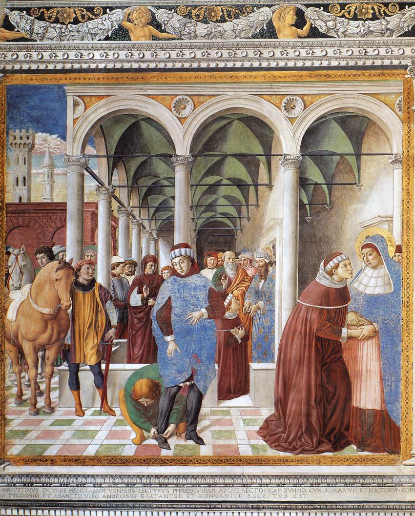 episodi della vita di Sant'Agostino (dipinto, ciclo) by Benozzo di Lese det